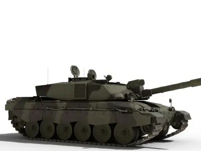  Challenger 2 tank with turret interior 