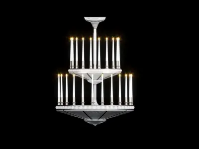 Perles chandelier 3D model