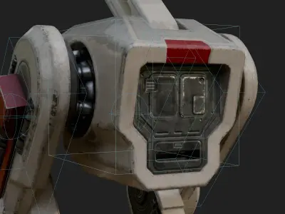 BD 1 Jedi Survivor 3D Model Rigged PBR Blender FBX OBJ Low-poly 3D model