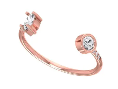 Women Light Weight Band Ring 3D print model 24