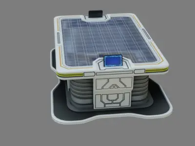 Sci-fi Work Bench - Low poly - PBR - Game ready Low-poly 3D model purchase