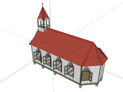 Architecture-Religion-God-Culture-Temple-088 church 3D model