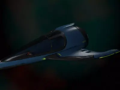 Old Y2J Spaceship 3D model