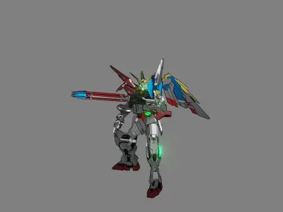 Attacker Gundam 10 A 3D model
