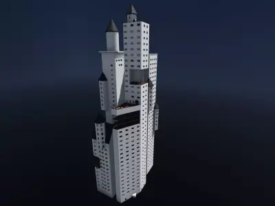 Castle-like Building I Skyscraper 3D model