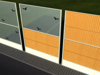 Noise barrier 3D model