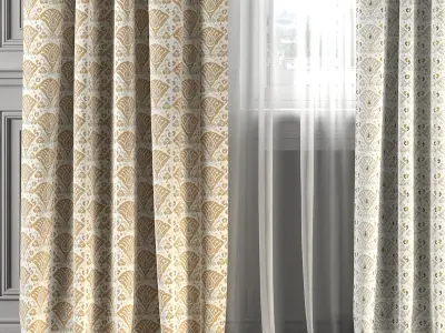 Curtain Set 231 3D model