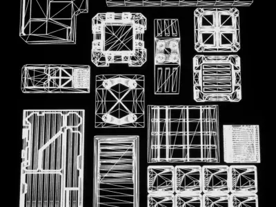 Sci-Fi Builder Kit Low-poly 3D model