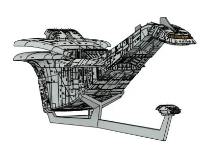 Hooded Swan aka Interstellar Queen Larger Scale 3D print model