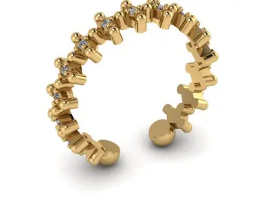 Ring - Gold - Silver 3D print model