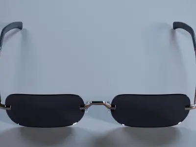 Gojo Satoru Glasses and Sunglasses 3D model