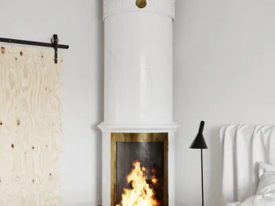 Copenaghen Bedroom C4D and Corona Renderer 3D model