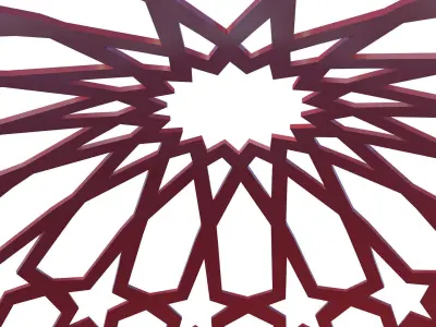 Dome with east ornament 3D model