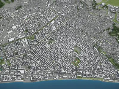 Saratov  Low-poly 3D model