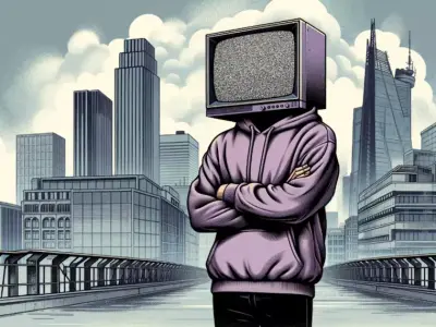 Stylized CRT TV Head Character 3D Avatar for Scifi Games and VR 3D model