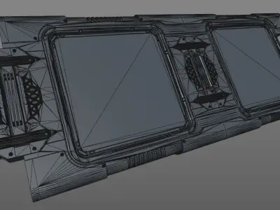 Screen Wall 3D model