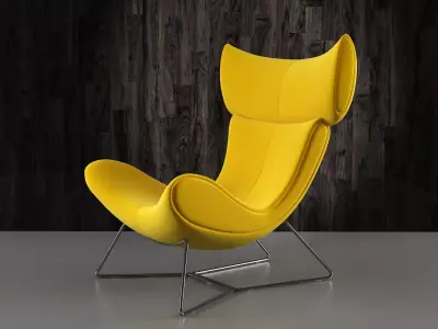 Imola modern lounge chair 3D model