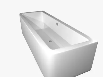Modern rounded bath Free 3D model