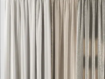 Curtain Set 26 3D model
