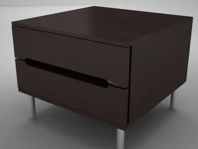 night table modern 3 Low-poly 3D model