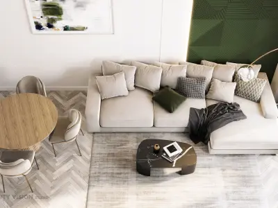 Interior scene livingroom 03 3D model