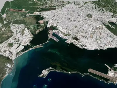 Cityscape Kingston Jamaica 3D model