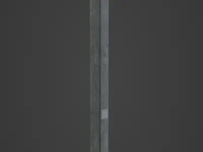 Power street pole  Low-poly 3D model