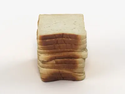 Bread or Toast Collection 3D model