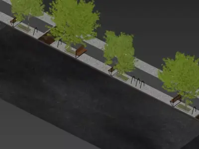 Berlin Full Street file Free 3D model