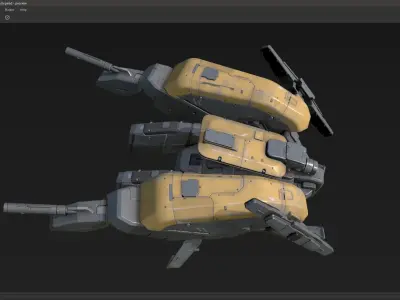 scifi-model542 robot 3D model