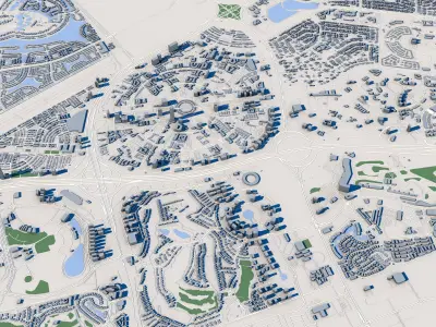 Dubai City United Arab Emirates 3D model