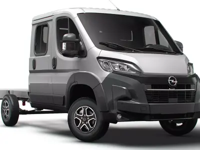 Opel Movano Chassis DoubleCab L2 2026 3D model