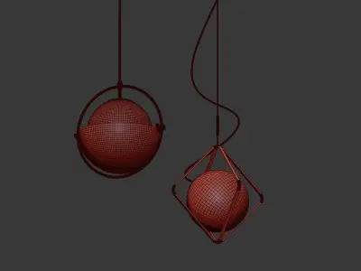 Pendant Light Collection 3D model