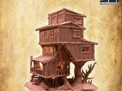 Swamp Inn Tabletop Terrain 28 mm 3D print model