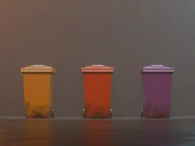Rubbish Bin 3D model