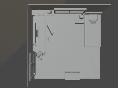 bedroom design 3D model shop