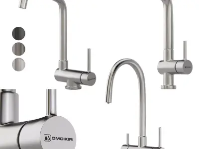 Faucet Omoikiri set 01 3D model