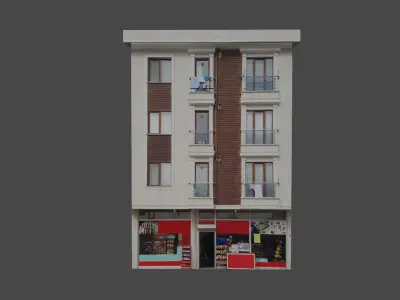 Architectural Building-5 Free low-poly 3D model