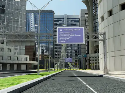 City Intersection  3D model