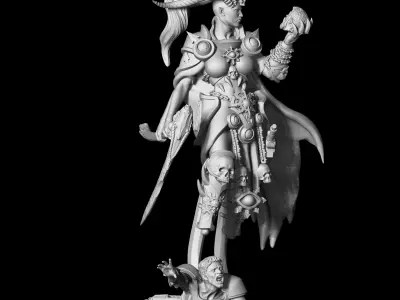 Hella figurine of woman 3D print model