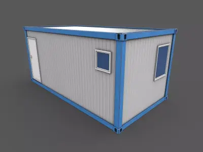 Office Container 02 Low-poly 3D model