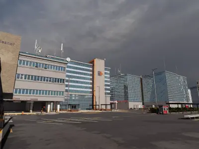 Modern Hospital Low-poly 3D model