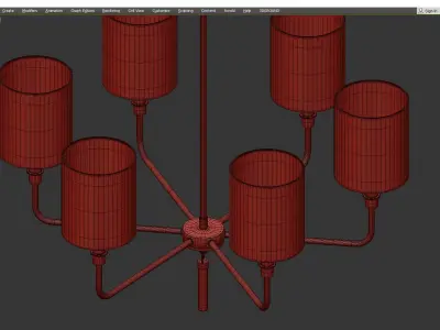 GIDEON CHANDELIER Low-poly 3D model