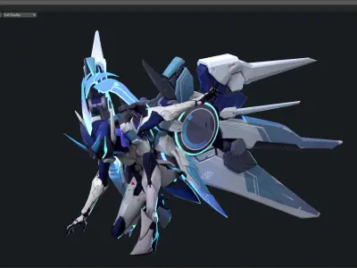Space mecha 3D model