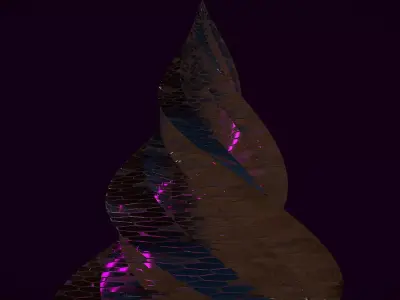 Pyramid Building Hex 3D model