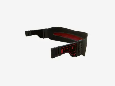 SciFi Glasses I09 Metal Red - Character Design Fashion Low-poly 3D model
