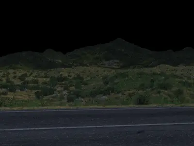 Field road production 3D model