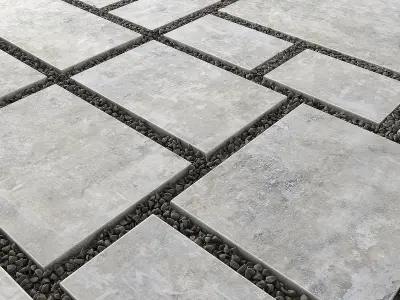 Paving title pebble 3D model