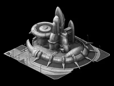 Mechanical Building - Fleet Lord 03 3D model
