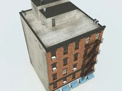 NYC Building Low-poly 3D model purchase